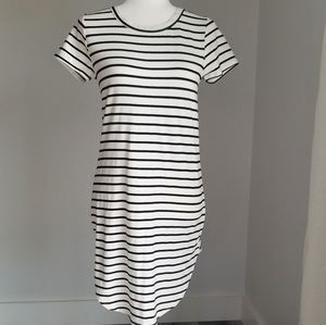 Heart & Hips Black and white striped dress